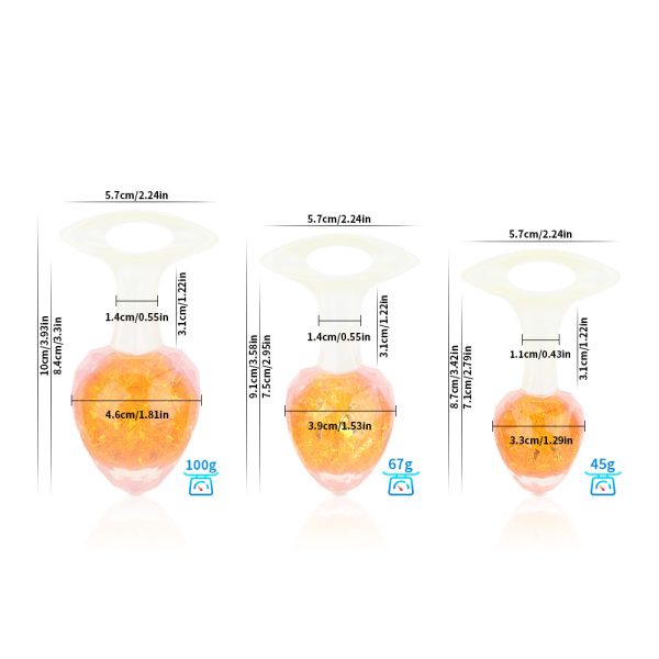 Crystal Luxe Anal Plug Pelvic Floor Strength Training  S/M/L Smooth Ergonomic - Image 11
